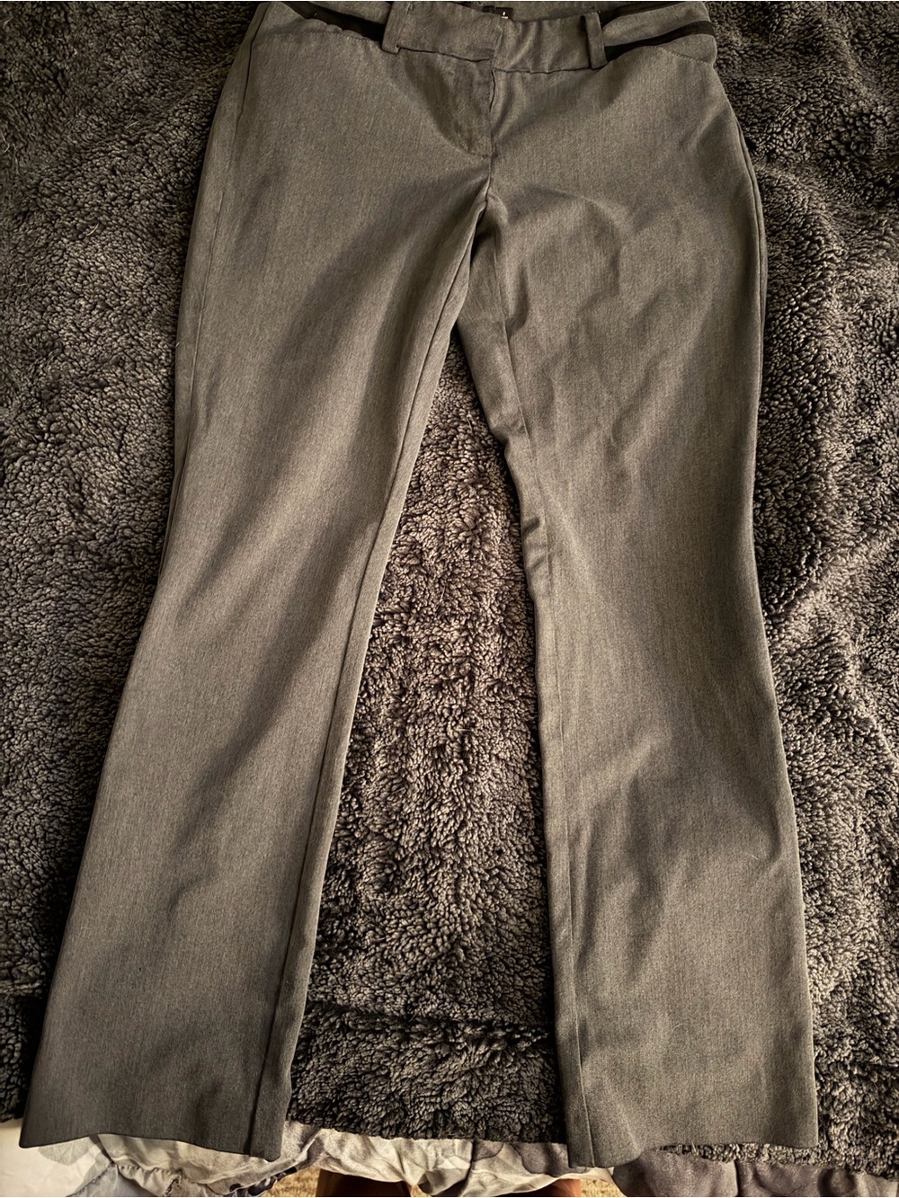 New York & Company Straight-Leg Women's Dress Pants in Gray